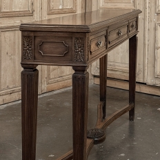 English Mahogany Neoclassical Console ~ Sofa Table