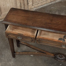 English Mahogany Neoclassical Console ~ Sofa Table