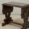 Renaissance Style Marble Top Carved End Table ~ Side Table