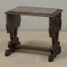 Renaissance Style Marble Top Carved End Table ~ Side Table