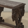 Renaissance Style Marble Top Carved End Table ~ Side Table