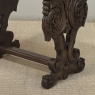 Renaissance Style Marble Top Carved End Table ~ Side Table