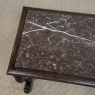 Renaissance Style Marble Top Carved End Table ~ Side Table