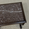 Renaissance Style Marble Top Carved End Table ~ Side Table