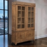 Antique Dutch Art Deco Period Solid Oak Bookcase