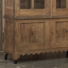 Antique Dutch Art Deco Period Solid Oak Bookcase