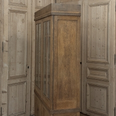 Antique Dutch Art Deco Period Solid Oak Bookcase