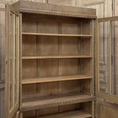 Antique Dutch Art Deco Period Solid Oak Bookcase
