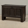 18th Century Dutch Gothic Revival Period Carved Oak Trunk ~ Blanket Chest