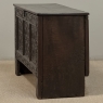 18th Century Dutch Gothic Revival Period Carved Oak Trunk ~ Blanket Chest