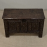 18th Century Dutch Gothic Revival Period Carved Oak Trunk ~ Blanket Chest