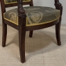 Pair 19th Century French Empire Period Mahogany Armchairs ~ Fauteuils