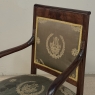 Pair 19th Century French Empire Period Mahogany Armchairs ~ Fauteuils
