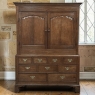 18th Century Georgian Period English Oak Linen Press ~ Cupboard