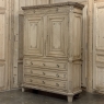 18th Century Dutch Louis XVI Period Stripped Oak Linen Press