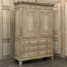 18th Century Dutch Louis XVI Period Stripped Oak Linen Press