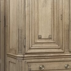 18th Century Dutch Louis XVI Period Stripped Oak Linen Press