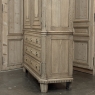 18th Century Dutch Louis XVI Period Stripped Oak Linen Press