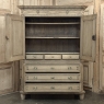 18th Century Dutch Louis XVI Period Stripped Oak Linen Press