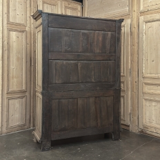 18th Century Dutch Louis XVI Period Stripped Oak Linen Press