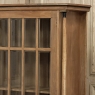 Antique Dutch Solid Cherry Wood Neoclassical Display Bookcase ~ Vitrine with Ebonized Trim