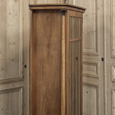Antique Dutch Solid Cherry Wood Neoclassical Display Bookcase ~ Vitrine with Ebonized Trim