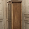 Antique Dutch Solid Cherry Wood Neoclassical Display Bookcase ~ Vitrine with Ebonized Trim