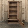Antique Dutch Solid Cherry Wood Neoclassical Display Bookcase ~ Vitrine with Ebonized Trim