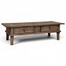 18th Century Rustic Country French Solid Oak Coffee Table