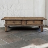 18th Century Rustic Country French Solid Oak Coffee Table