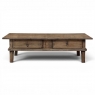 18th Century Rustic Country French Solid Oak Coffee Table