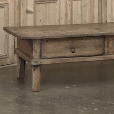 18th Century Rustic Country French Solid Oak Coffee Table
