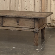 18th Century Rustic Country French Solid Oak Coffee Table