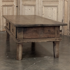 18th Century Rustic Country French Solid Oak Coffee Table