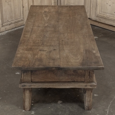 18th Century Rustic Country French Solid Oak Coffee Table