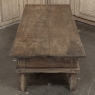 18th Century Rustic Country French Solid Oak Coffee Table