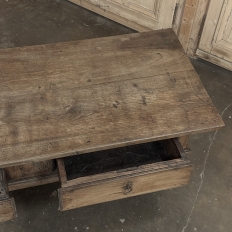 18th Century Rustic Country French Solid Oak Coffee Table