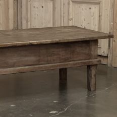 18th Century Rustic Country French Solid Oak Coffee Table