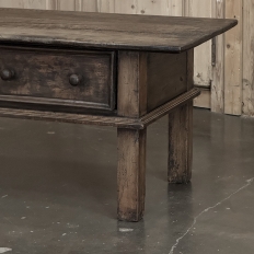18th Century Rustic Country French Solid Oak Coffee Table