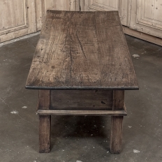 18th Century Rustic Country French Solid Oak Coffee Table