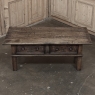 18th Century Rustic Country French Solid Oak Coffee Table