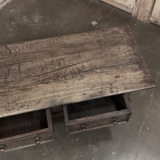 18th Century Rustic Country French Solid Oak Coffee Table