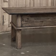 18th Century Rustic Country French Solid Oak Coffee Table