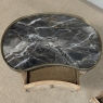 Pair of Louis XVI Neoclassical Stripped Mahogany Side Tables with Bronze Trim