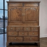 18th Century Georgian Period English Oak Linen Press ~ Cupboard