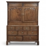 18th Century Georgian Period English Oak Linen Press ~ Cupboard