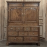 18th Century Georgian Period English Oak Linen Press ~ Cupboard