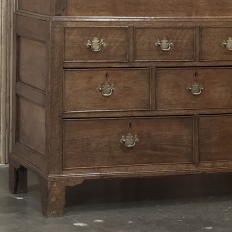 18th Century Georgian Period English Oak Linen Press ~ Cupboard