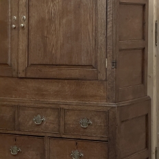 18th Century Georgian Period English Oak Linen Press ~ Cupboard