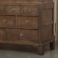 18th Century Georgian Period English Oak Linen Press ~ Cupboard
